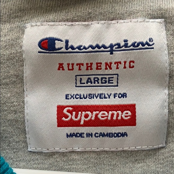 Supreme Champion crewneck Teal Blue - Picture 2 of 4